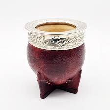 Mate de calabaza con detalles en plata